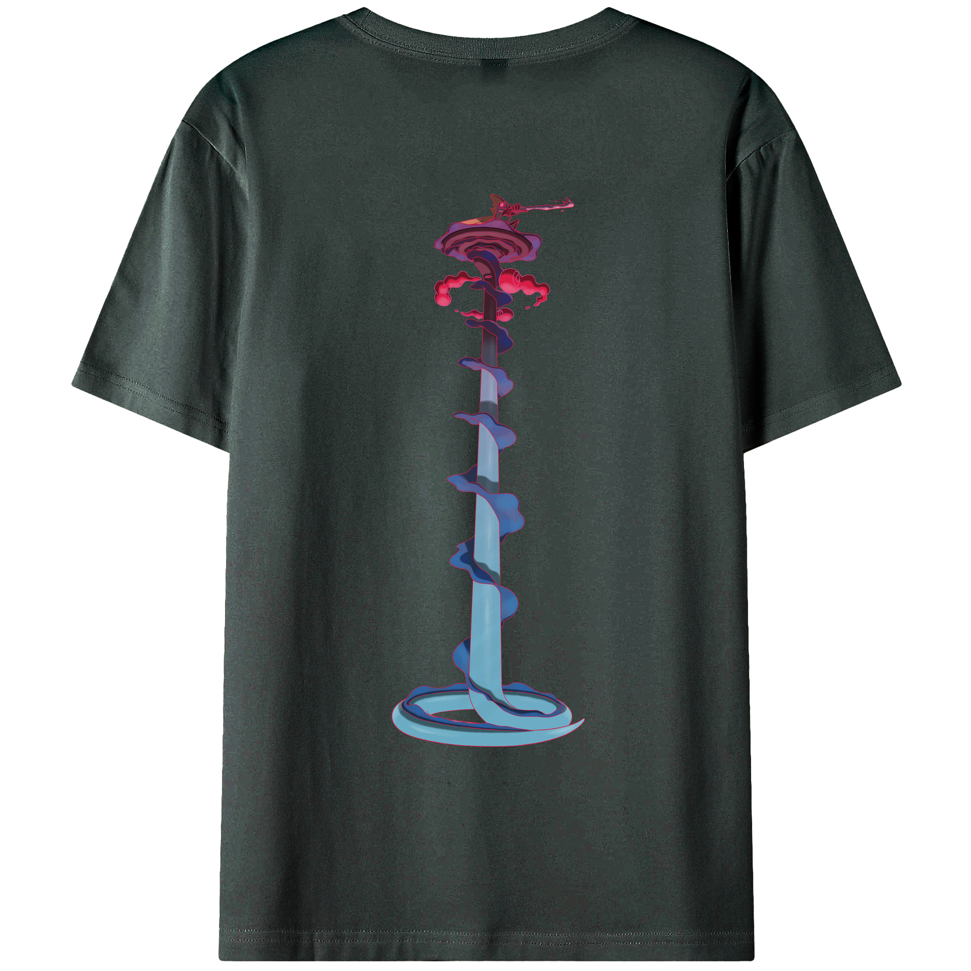 （画像用） ポケットモンスター Pokémon 綿100％ メンズ半袖Tシャツ（バックプリント） 通気性